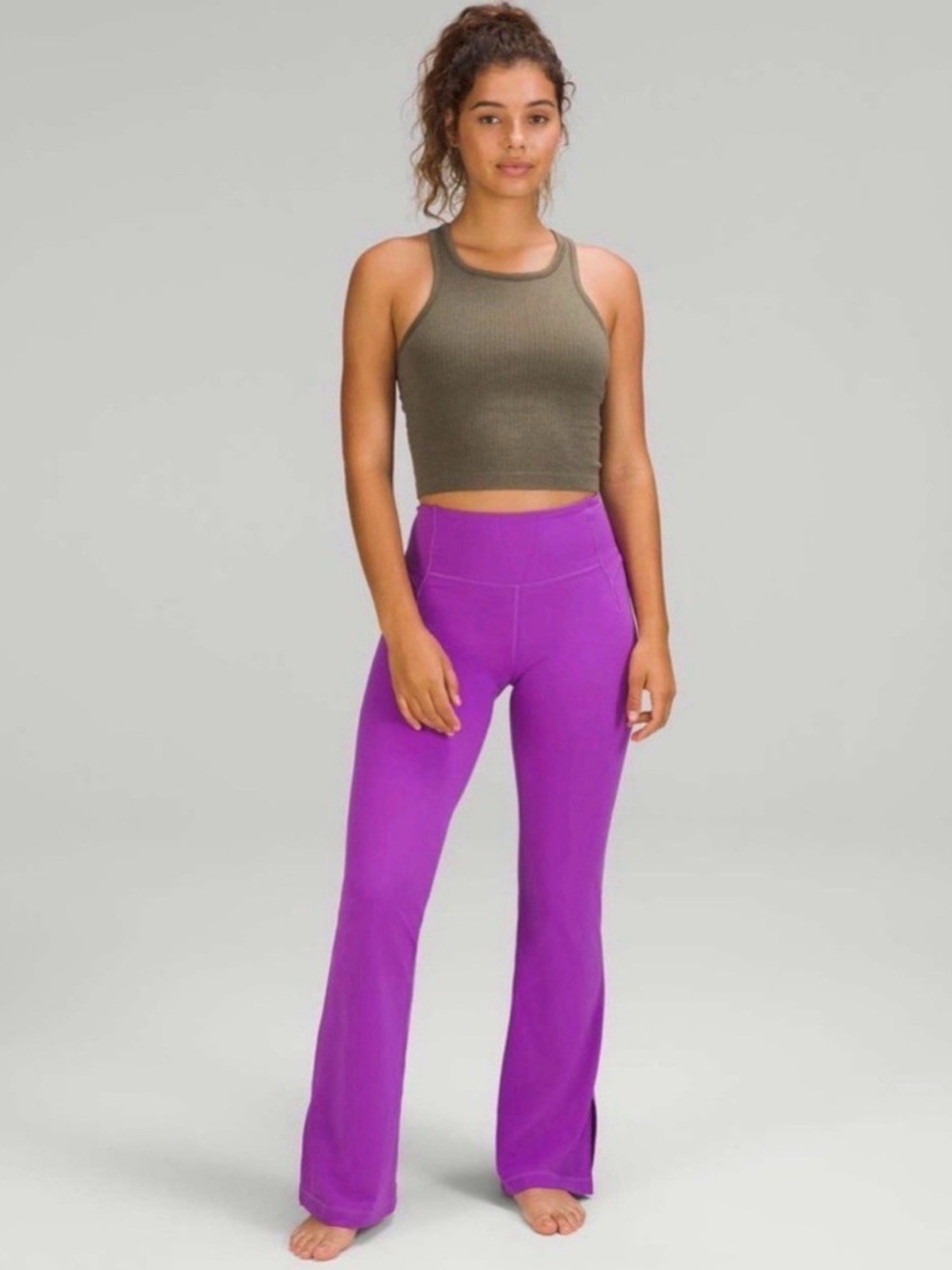 Lululemon Groove Leggings Moonlit Magenta Size 4 bright purple flare